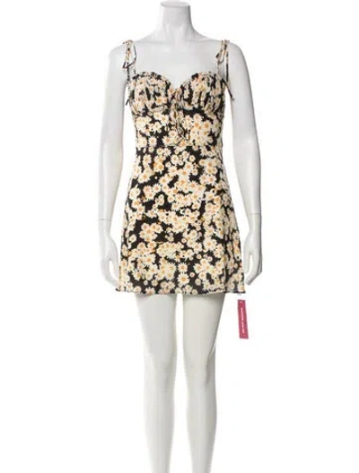 Pre-owned Réalisation Par Silk Mini Dress W/ Tags In Neutral