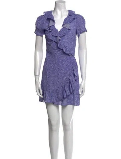 Pre-owned Réalisation Par Silk Mini Dress W/ Tags In Purple