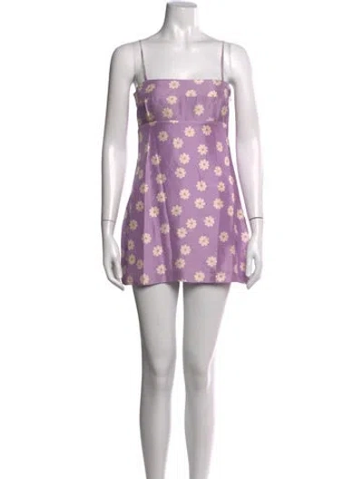 Pre-owned Réalisation Par Silk Mini Dress W/ Tags In Purple