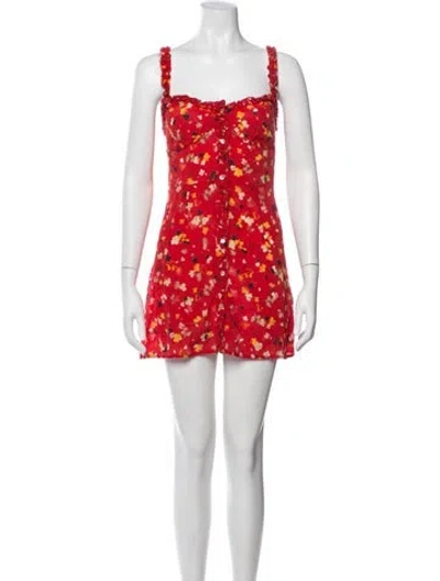 Pre-owned Réalisation Par Silk Mini Dress W/ Tags In Red