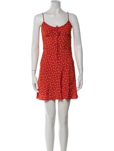 Pre-owned Réalisation Par Silk Mini Dress W/ Tags In Red