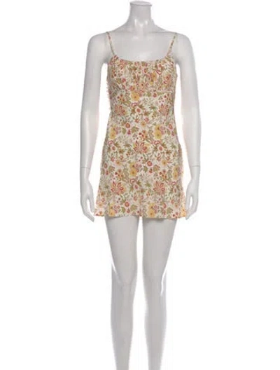 Pre-owned Réalisation Par Silk Mini Dress W/ Tags In Yellow