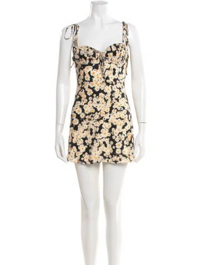 Pre-owned Réalisation Par Silk Mini Dress In White