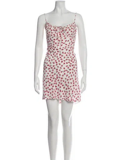 Pre-owned Réalisation Par Silk Mini Dress In White