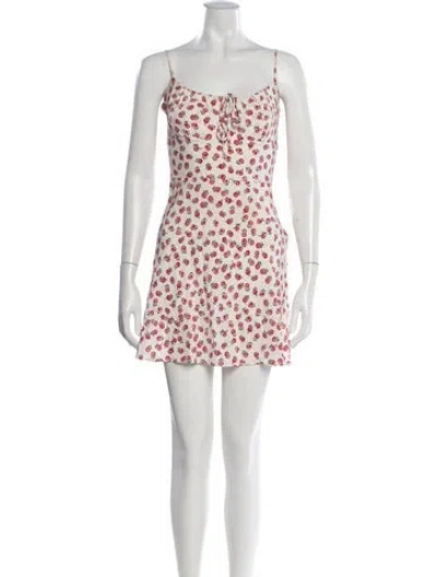 Pre-owned Réalisation Par Silk Mini Dress In White