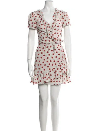 Pre-owned Réalisation Par Silk Mini Dress In White