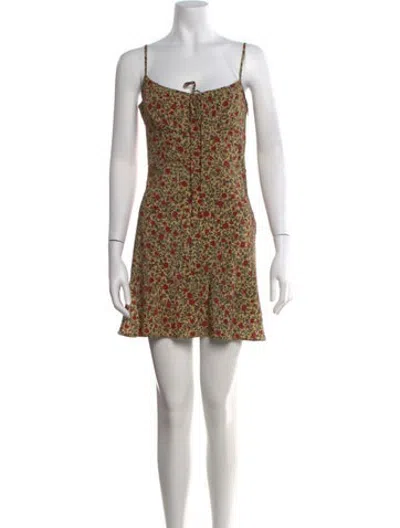 Pre-owned Réalisation Par Silk Mini Dress In Yellow