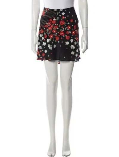 Pre-owned Réalisation Par Silk Mini Skirt In Black
