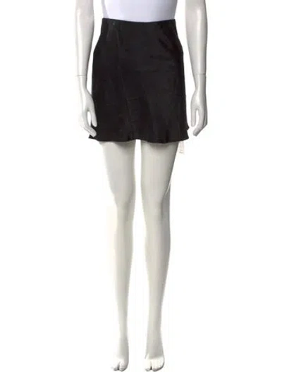 Pre-owned Réalisation Par Silk Mini Skirt In Black
