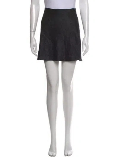 Pre-owned Réalisation Par Silk Mini Skirt In Black