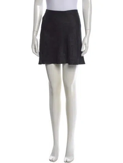 Pre-owned Réalisation Par Silk Mini Skirt In Black