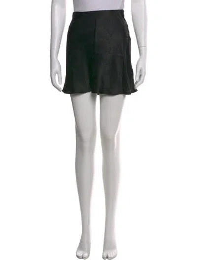 Pre-owned Réalisation Par Silk Mini Skirt In Black