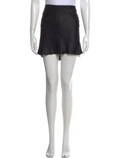 Pre-owned Réalisation Par Silk Mini Skirt In Black