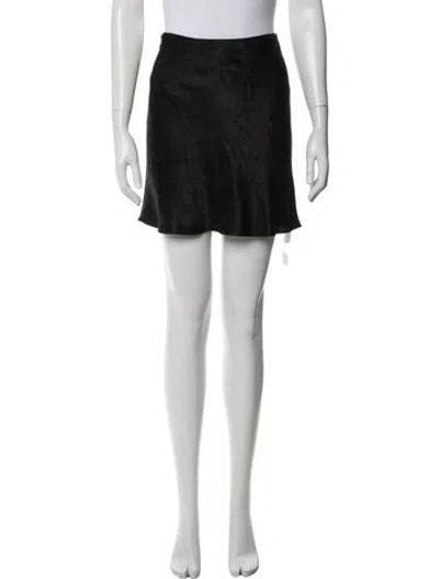 Pre-owned Réalisation Par Silk Mini Skirt In Black