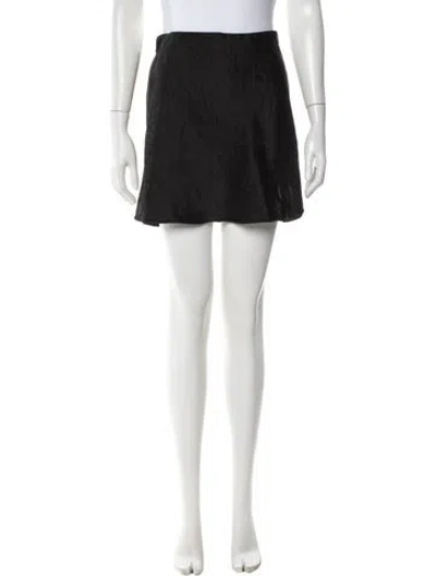 Pre-owned Réalisation Par Silk Mini Skirt In Black
