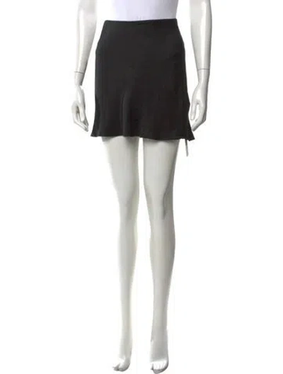 Pre-owned Réalisation Par Silk Mini Skirt In Black