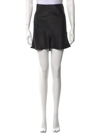 Pre-owned Réalisation Par Silk Mini Skirt In Black