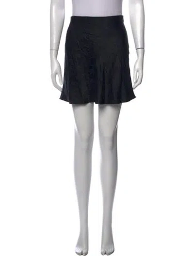 Pre-owned Réalisation Par Silk Mini Skirt In Black