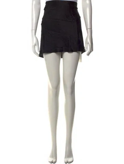 Pre-owned Réalisation Par Silk Mini Skirt In Black