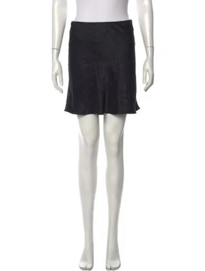 Pre-owned Réalisation Par Silk Mini Skirt In Black