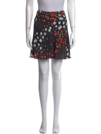 Pre-owned Réalisation Par Silk Mini Skirt In Multi