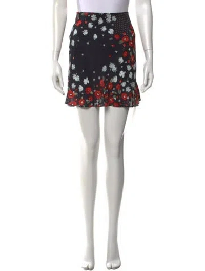 Pre-owned Réalisation Par Silk Mini Skirt In Multi
