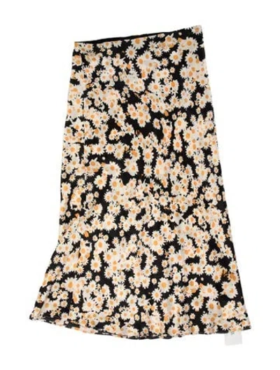 Pre-owned Réalisation Par Silk Mini Skirt In Neutrals