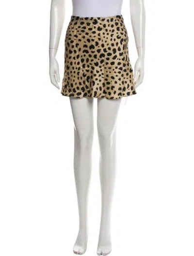 Pre-owned Réalisation Par Silk Mini Skirt In White