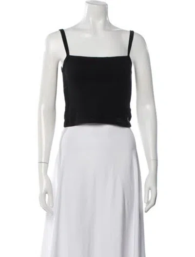 Pre-owned Réalisation Par Square Neckline Sleeveless Crop Top In Yellow
