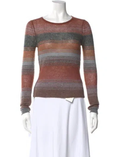 Pre-owned Réalisation Par Striped Scoop Neck Sweater In Multi