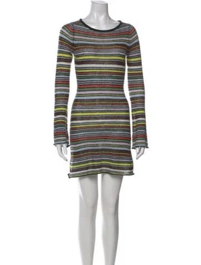 Pre-owned Réalisation Par Striped Scoop Neck Sweater In Multi