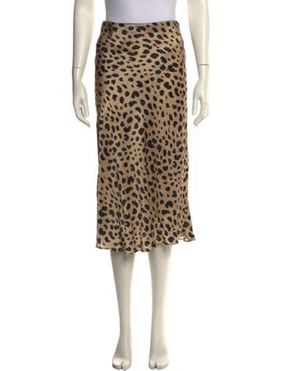 Pre-owned Réalisation Par The Naomi Midi Length Skirt In Neutral