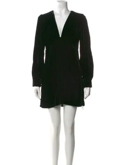 Pre-owned Réalisation Par V-neck Mini Dress In Black