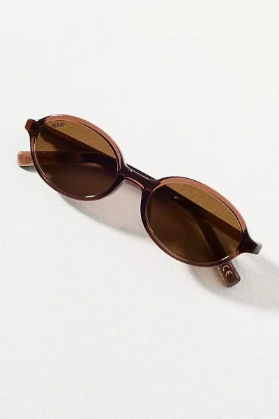 Reality Eyewear Bessette Slim Sunglasses In Beige