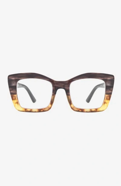 Reality Eyewear Didion Reader Glasses In Brown