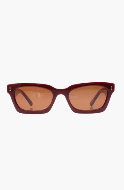 Reality Eyewear Luxe Ginsburg Sunglasses In Burgundy