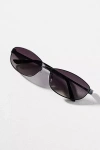 Reality Eyewear Oval Slim Metal Sunglasses
