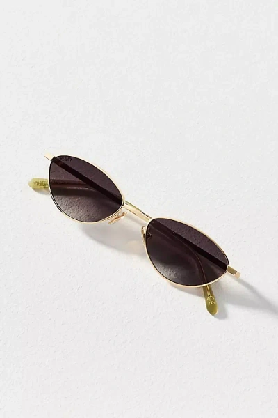 Reality Eyewear Reality Modern Cat-eye Sunglasses In Gold