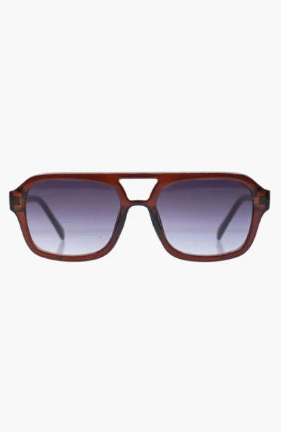 Reality Eyewear Runway Usa Edition Sunglasses In Brown