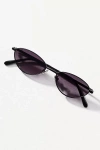 Reality Eyewear Slim Oval Metal Sunglasses In Purple