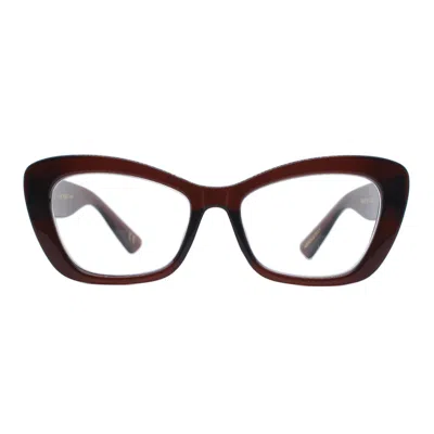 Reality Eyewear Women's Brown Absolutely Flawless Reader