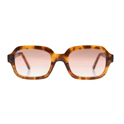 Reality Eyewear Women's Brown Beatnik – Turtle In Orange