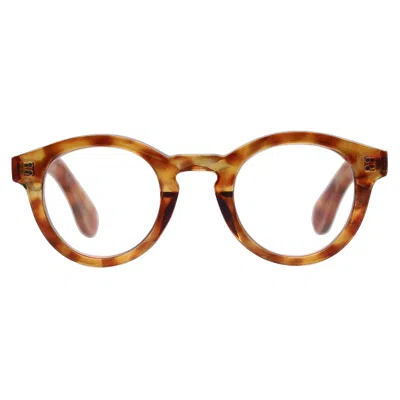 Reality Eyewear Women's Brown Seuss Reader - Turtle In Orange