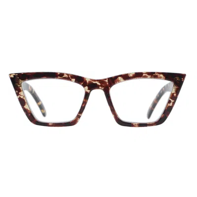 Reality Eyewear Women's Brown Van Saint Reader - Honey Turtle