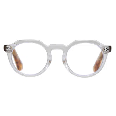 Reality Eyewear Women's White Mackinly Reader In Metallic