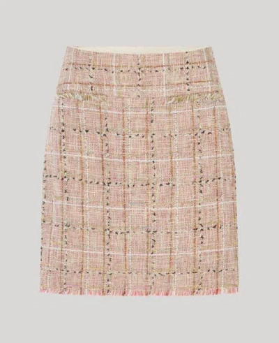 Really Wild Clothing Cece Boucle Skirt In Neutral