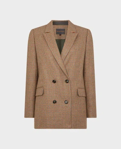 Really Wild Clothing Chelsea Double-breasted Wool Jacket In Brown