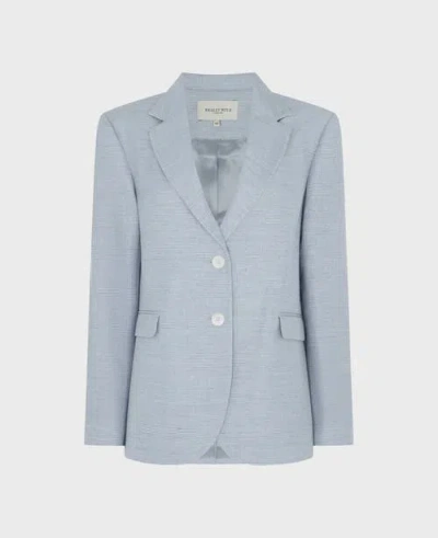 Really Wild Clothing Egerton Linen Blend Jacket In Blue