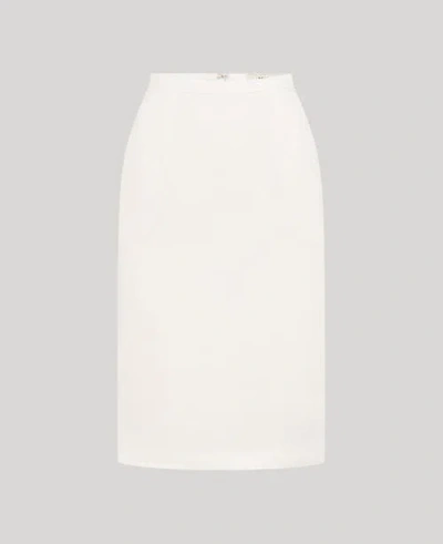 Really Wild Clothing Elizabeth Linen Pencil Skirt In White