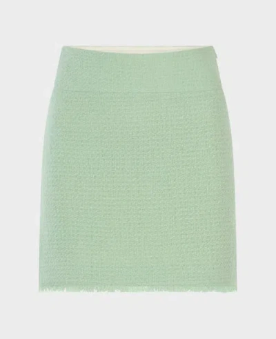 Really Wild Clothing Gabrielle Wool Boucle Skirt In Multi
